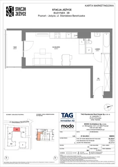 Mieszkanie, 36,05 m², 1 pokój, parter, oferta nr 3BM03