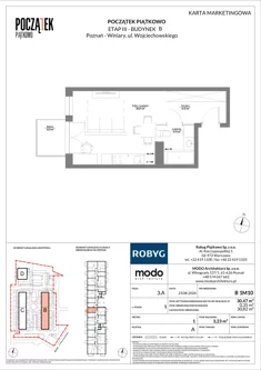 Mieszkanie, 30,47 m², 1 pokój, piętro 1, oferta nr B.1M10