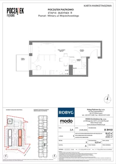 Mieszkanie, 30,47 m², 1 pokój, piętro 3, oferta nr B.3M10