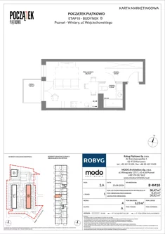 Mieszkanie, 30,47 m², 1 pokój, piętro 4, oferta nr B.4M10