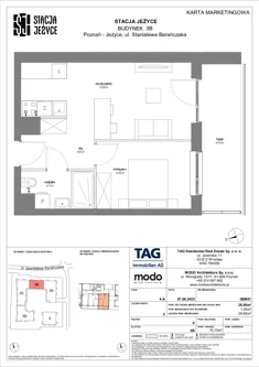 Mieszkanie, 38,80 m², 2 pokoje, parter, oferta nr 3BM01