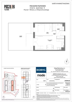 Mieszkanie, 40,13 m², 2 pokoje, parter, oferta nr B.0M14