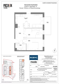 Mieszkanie, 58,70 m², 3 pokoje, piętro 1, oferta nr B.1M20