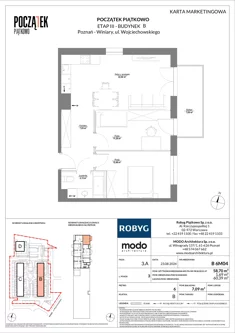 Mieszkanie, 58,70 m², 3 pokoje, piętro 6, oferta nr B.6M04