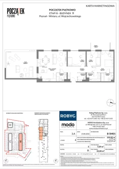 Mieszkanie, 109,82 m², 4 pokoje, piętro 5, oferta nr B.5M01