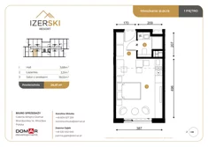 Apartament inwestycyjny, 26,01 m², 1 pokój, piętro 1, oferta nr D.01.13