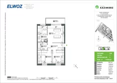 Mieszkanie, 63,98 m², 3 pokoje, piętro 1, oferta nr F2B_3
