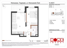 Mieszkanie, 42,02 m², 2 pokoje, piętro 3, oferta nr A-A041