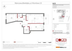 Mieszkanie, 64,03 m², 3 pokoje, piętro 4, oferta nr A15