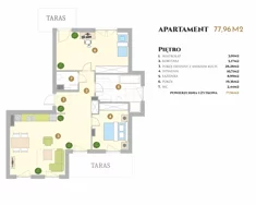 Apartament, 78,00 m², 3 pokoje, piętro 1, oferta nr VI.10.2