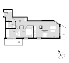 Mieszkanie, 63,43 m², 3 pokoje, piętro 1, oferta nr mieszkanie M09