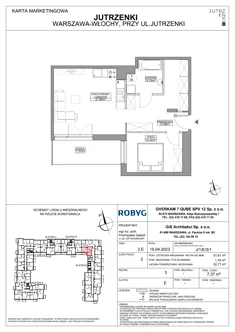 Mieszkanie, 51,70 m², 2 pokoje, piętro 3, oferta nr J/1/E/3/1