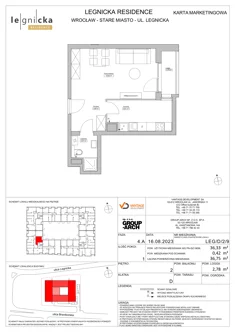 Apartament inwestycyjny, 36,33 m², 1 pokój, piętro 2, oferta nr LEG/D/2/9