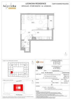 Apartament inwestycyjny, 36,34 m², 1 pokój, piętro 3, oferta nr LEG/D/3/9