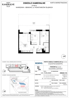 Mieszkanie, 53,05 m², 3 pokoje, piętro -1, oferta nr OK6/A/-1/4