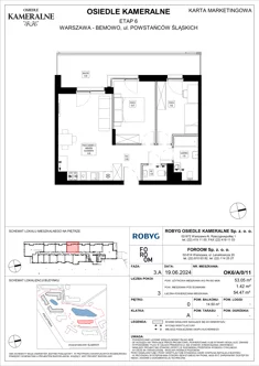 Mieszkanie, 53,05 m², 3 pokoje, parter, oferta nr OK6/A/0/11