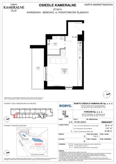 Mieszkanie, 30,41 m², 1 pokój, parter, oferta nr OK6/A/0/7