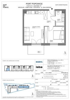 Mieszkanie, 41,18 m², 2 pokoje, piętro 1, oferta nr PPO/U/E/1/2