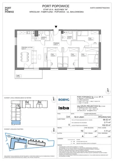 Mieszkanie, 99,32 m², 5 pokoi, piętro 10, oferta nr PPO/W/A/10/5