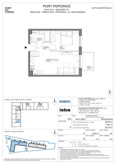 Mieszkanie, 38,86 m², 2 pokoje, piętro 4, oferta nr PPO/W/A/4/4