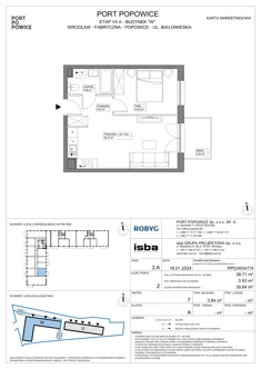 Mieszkanie, 38,71 m², 2 pokoje, piętro 7, oferta nr PPO/W/A/7/4