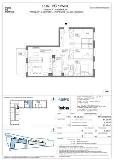 Mieszkanie, 81,08 m², 4 pokoje, piętro 10, oferta nr PPO/W/B/10/1