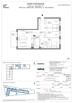 Mieszkanie, 80,89 m², 4 pokoje, piętro 4, oferta nr PPO/W/B/4/1