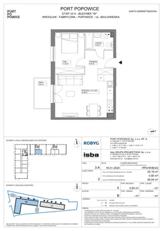 Mieszkanie, 45,19 m², 2 pokoje, piętro 4, oferta nr PPO/W/B/4/2