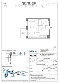 Mieszkanie, 27,09 m², 1 pokój, piętro 1, oferta nr PPO/W/C/1/3