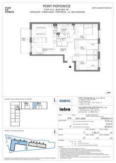 Mieszkanie, 77,81 m², 4 pokoje, piętro 1, oferta nr PPO/W/C/1/4