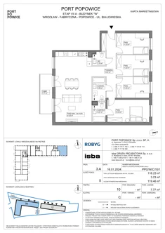 Mieszkanie, 116,23 m², 5 pokoi, piętro 10, oferta nr PPO/W/C/10/1