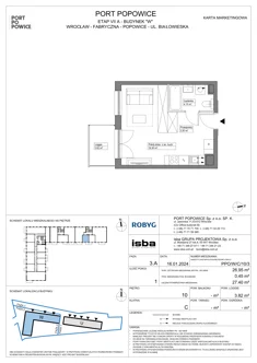 Mieszkanie, 26,95 m², 1 pokój, piętro 10, oferta nr PPO/W/C/10/3