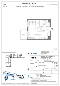 Mieszkanie, 26,87 m², 1 pokój, piętro 11, oferta nr PPO/W/C/11/3