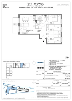 Mieszkanie, 77,79 m², 4 pokoje, piętro 5, oferta nr PPO/W/C/5/4