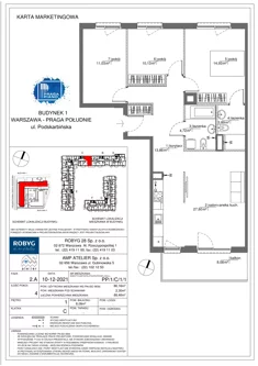 Mieszkanie, 86,16 m², 4 pokoje, piętro 1, oferta nr PP/1/C/1/1