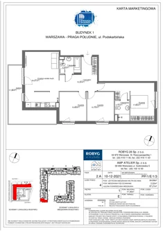 Mieszkanie, 84,69 m², 4 pokoje, piętro 1, oferta nr PP/1/E/1/3