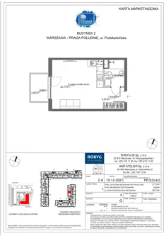 Mieszkanie, 27,72 m², 1 pokój, piętro 4, oferta nr PP/2/G/4/2