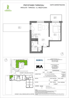 Mieszkanie, 42,39 m², 2 pokoje, piętro 5, oferta nr PT/A/5/1