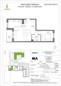 Mieszkanie, 52,48 m², 2 pokoje, piętro 5, oferta nr PT/A/5/2