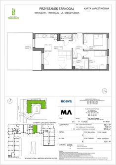 Mieszkanie, 65,77 m², 3 pokoje, parter, oferta nr PT/B/0/1