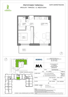Mieszkanie, 38,74 m², 2 pokoje, piętro 1, oferta nr PT/B/1/2