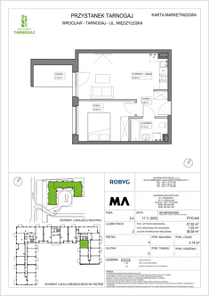 Mieszkanie, 37,55 m², 2 pokoje, piętro 4, oferta nr PT/C/4/8