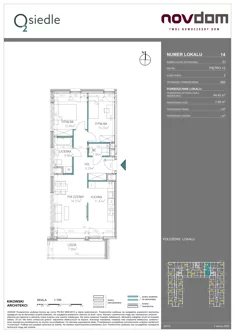 Apartament, 64,42 m², 3 pokoje, piętro 2, oferta nr B/14