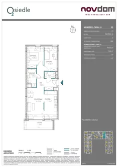 Apartament, 64,42 m², 3 pokoje, piętro 4, oferta nr B/32