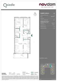 Apartament, 64,42 m², 3 pokoje, piętro 5, oferta nr B/41