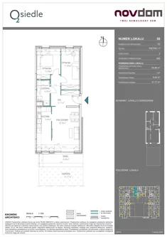 Apartament, 64,86 m², 3 pokoje, piętro 1, oferta nr B/58