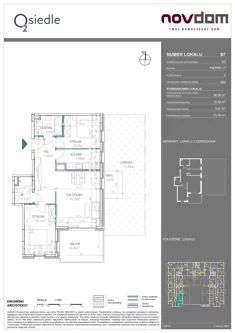 Apartament, 66,58 m², 3 pokoje, piętro 1, oferta nr B/87