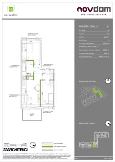 Apartament, 55,98 m², 3 pokoje, piętro 1, oferta nr A2/31