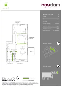 Apartament, 68,03 m², 3 pokoje, parter, oferta nr A2/59