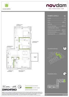 Apartament, 68,03 m², 3 pokoje, piętro 2, oferta nr A2/65